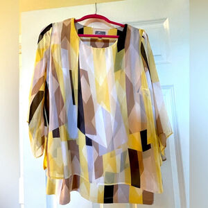 JM Collection Women's Blouse, Size Medium, EUC